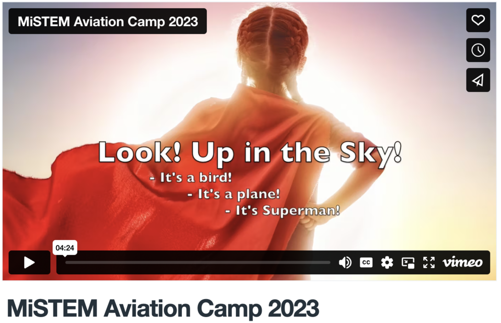 MiSTEM Aviation Camp 2023